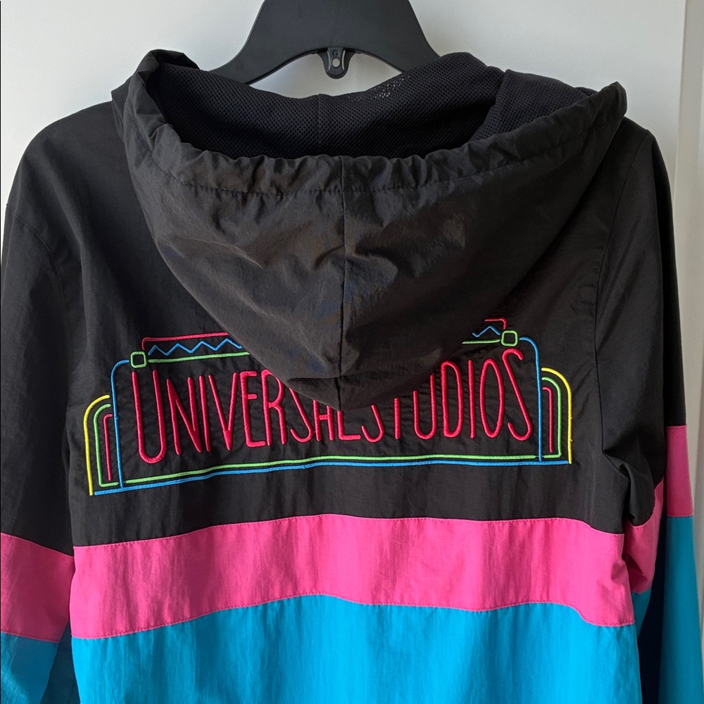 Universal Studios Retro Multicolor Windbreaker Jacket- Size Sm - Picture 6 of 6